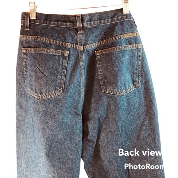 Liz Claiborne vintage med blue wash jeans classic high rise straight leg Sz 10S - Picture 6 of 14
